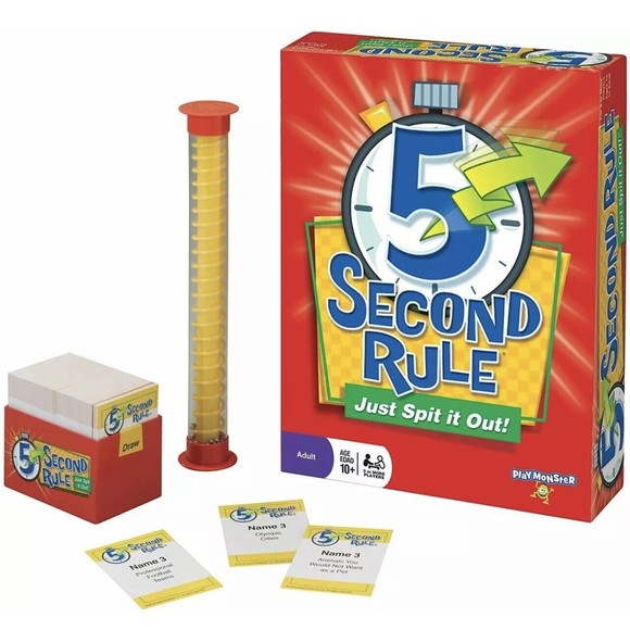 5 Second Rule Just Spit It Out Card Game. New Open Box - Picture 2 of 2